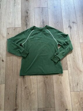 Love, olive co green crewneck sweatshirt. Size small